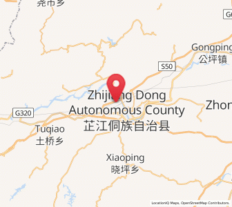 Map of Zhijiang, Hunan