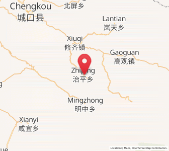 Map of Zhiping, Chongqing