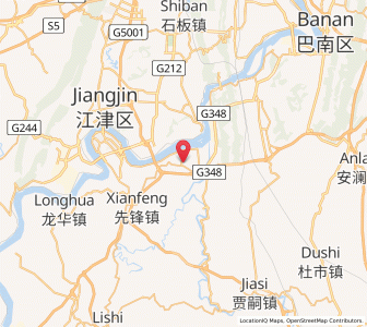 Map of Zhiping, Chongqing