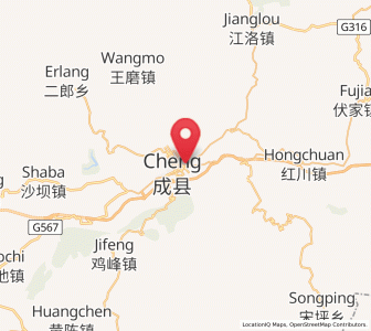 Map of Zhiqi, Gansu