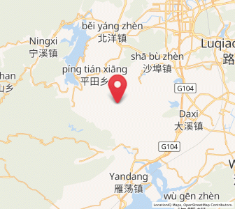 Map of Zhiren, Zhejiang