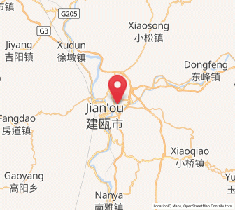 Map of Zhishan, Fujian