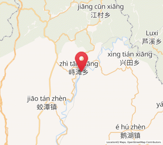 Map of Zhitan, Jiangxi
