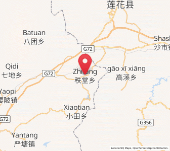 Map of Zhitang, Hunan