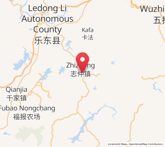 Map of Zhizhong, Hainan