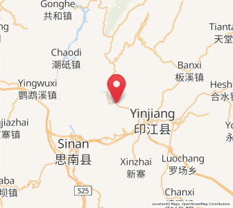 Map of Zhongba, Guizhou