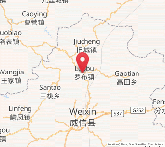 Map of Zhongba, Yunnan
