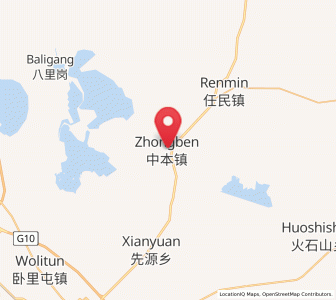 Map of Zhongben, Heilongjiang