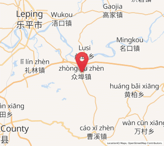 Map of Zhongbu, Jiangxi