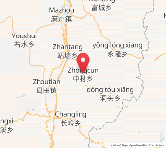 Map of Zhongcun, Jiangxi