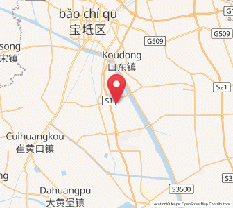 Map of Zhongdeng, Tianjin