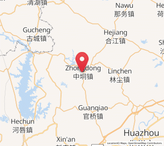 Map of Zhongdong, Guangdong