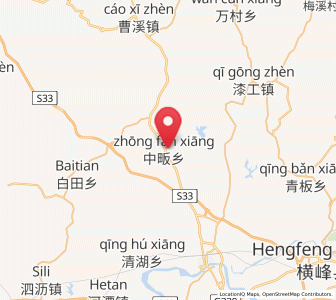 Map of Zhongfan, Jiangxi