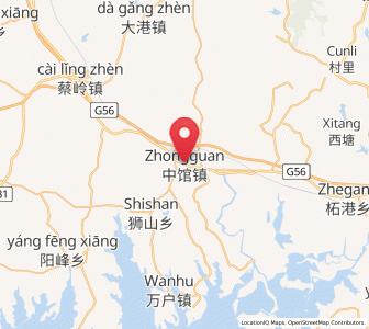 Map of Zhongguan, Jiangxi