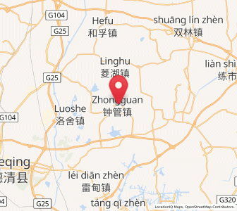 Map of Zhongguan, Zhejiang