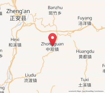 Map of Zhongguan, Guizhou