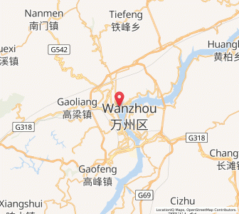 Map of Zhonggulou, Chongqing