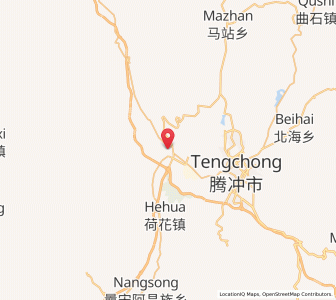 Map of Zhonghe, Yunnan