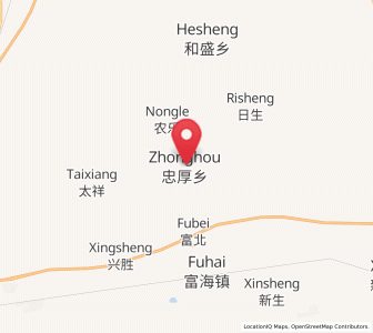 Map of Zhonghou, Heilongjiang