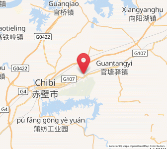 Map of Zhonghuopu, Hubei