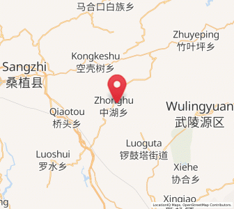 Map of Zhonghuping, Hunan
