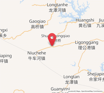 Map of Zhongjiapu, Hunan