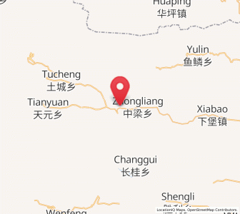 Map of Zhongliang, Chongqing