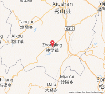 Map of Zhongling, Chongqing