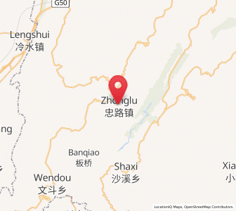 Map of Zhonglu, Hubei