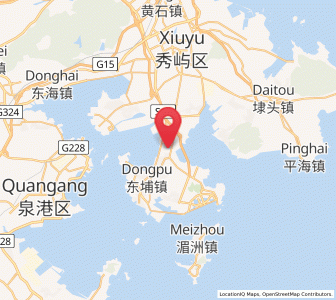Map of Zhongmen, Fujian