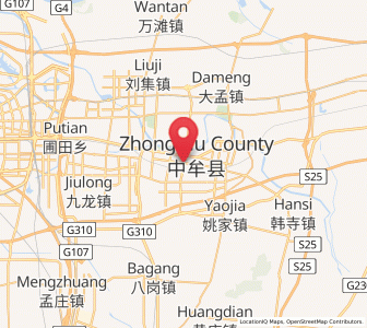 Map of Zhongmu Chengguanzhen, Henan