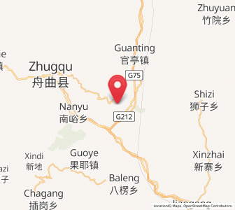 Map of Zhongpai, Gansu