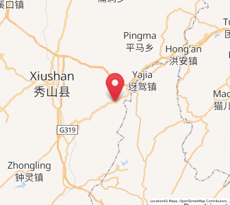 Map of Zhongping, Chongqing
