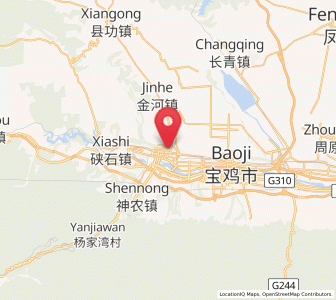 Map of Zhongshan Donglu, Shaanxi