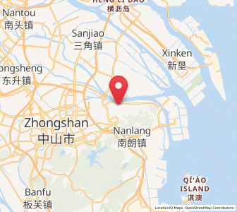 Map of Zhongshangang, Guangdong