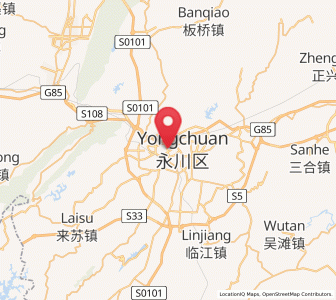 Map of Zhongshanlu, Chongqing