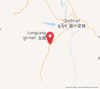 Map of Zhongtie, Qinghai