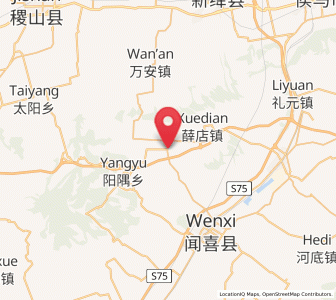 Map of Zhongwadi, Shanxi