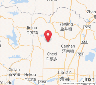 Map of Zhongwu, Hunan