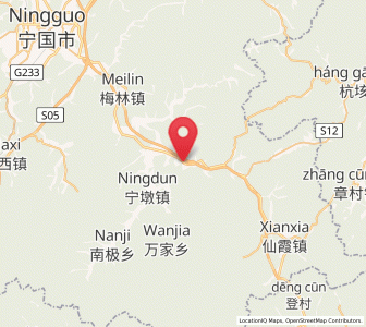 Map of Zhongxi, Anhui