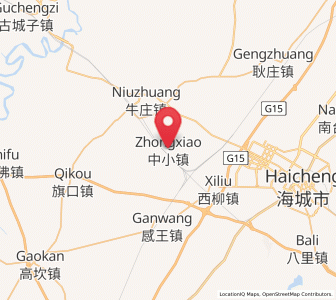 Map of Zhongxiao, Liaoning
