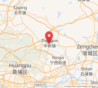 Map of Zhongxin, Guangdong