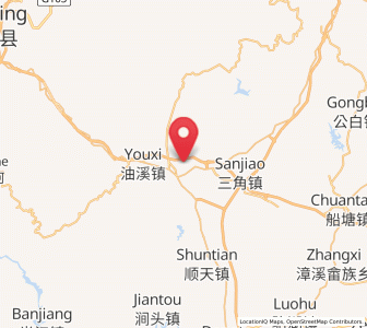 Map of Zhongxin, Guangdong