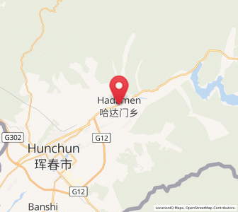 Map of Zhongxin, Jilin