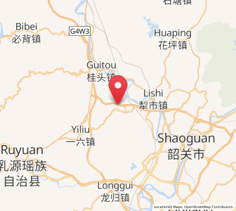 Map of Zhongyang, Guangdong