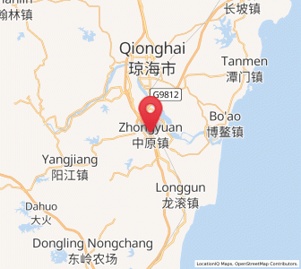 Map of Zhongyuan, Hainan