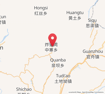 Map of Zhongzhai, Guizhou