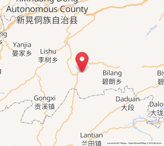 Map of Zhongzhai, Hunan
