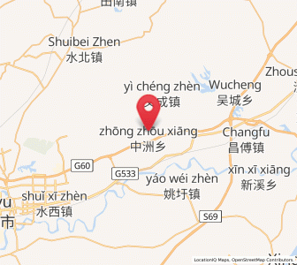 Map of Zhongzhou, Jiangxi