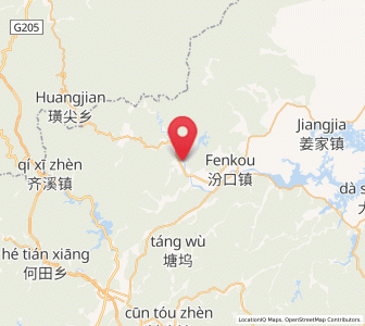Map of Zhongzhou, Zhejiang